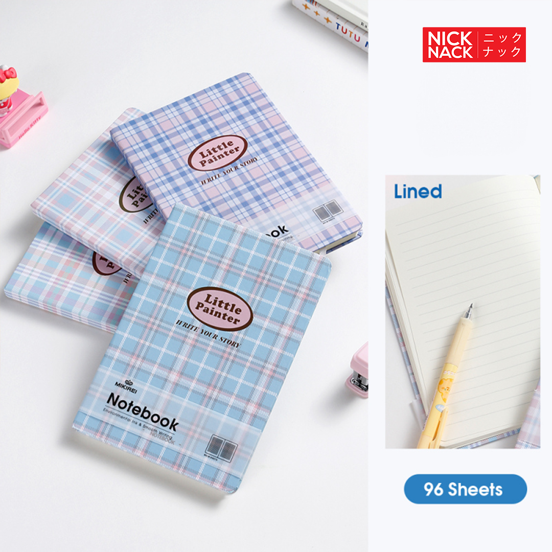 Fresh Notebook Fresh Plaid Lined Hardcover Notebook A5 – NICKNACK-SL